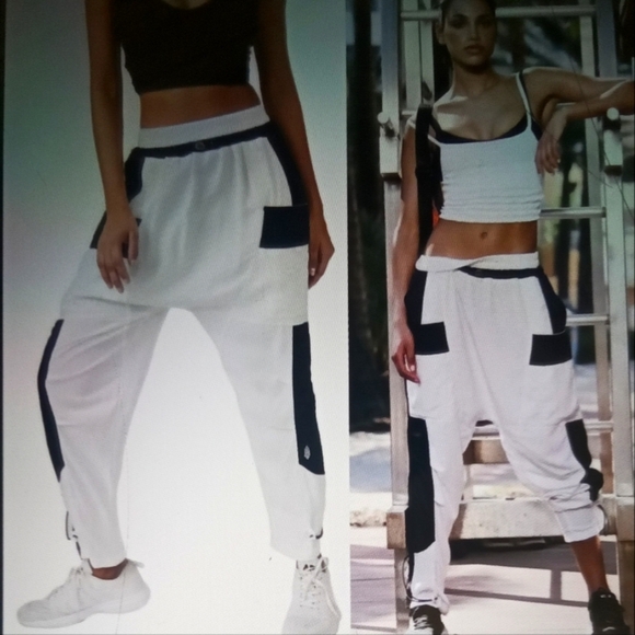 Free People movement tricked out colorblock cargo drop crotch women's S/P - Picture 1 of 9